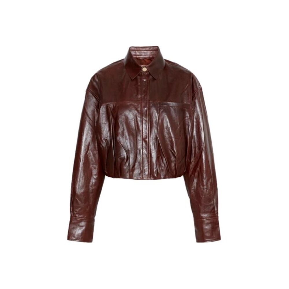 Sportmax Women `Liuti` Leather Jacket